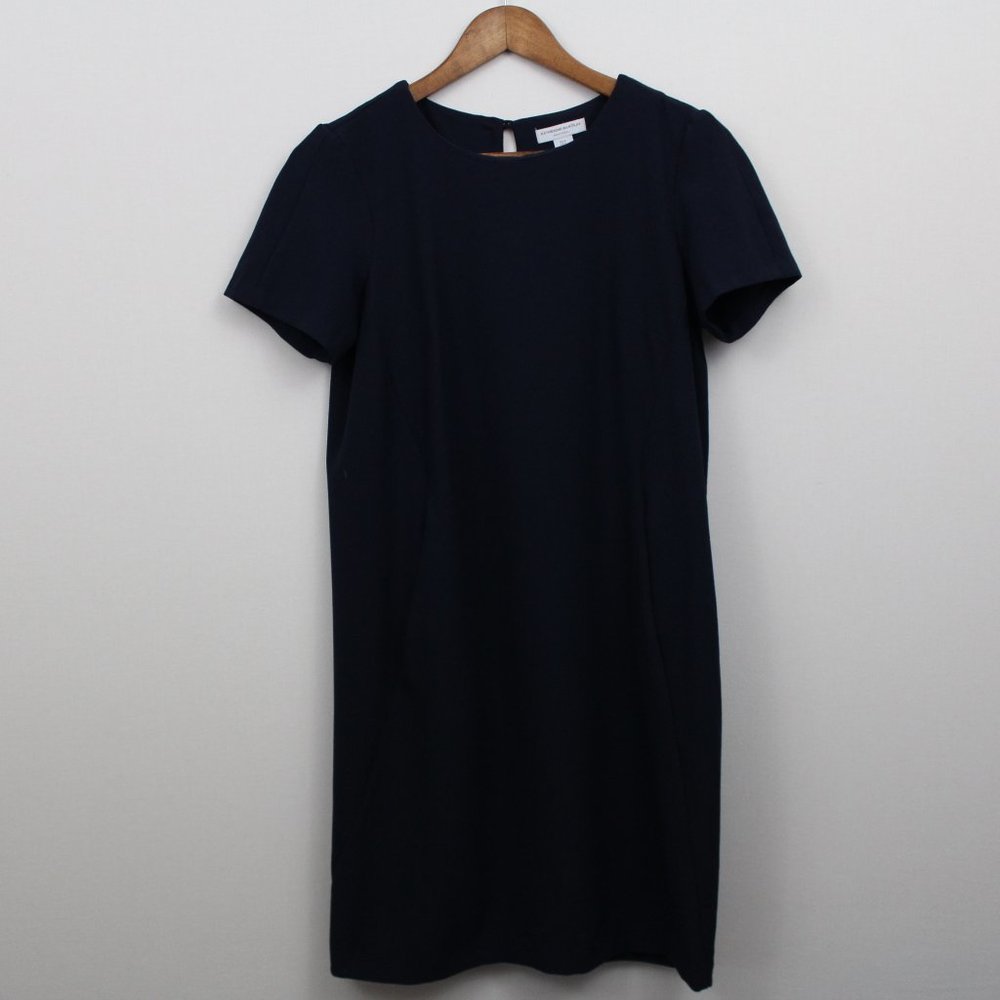 💥⬇️$30 Katherine Barclay Navy Blue Short Sleeve Dress